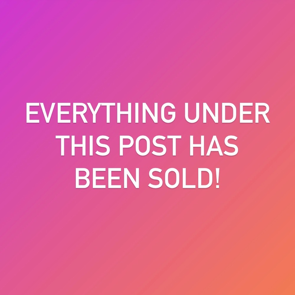 everything under this post has been sold!